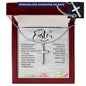 Personalized Easter Gift - Engraved Personalized Cross Necklace-[Heartfelt Family Gift]
