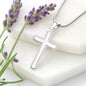 Personalized Easter Gift - Stainless Steel Engraved Cross Necklace-[Heartfelt Family Gift]