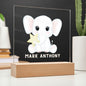 Personalized Elephant Night Light-[Heartfelt Family Gift]