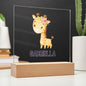 Personalized Giraffe Night Light-[Heartfelt Family Gift]