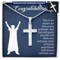 Personalized Graduation Gift - Unisex Engraved Cross-[Heartfelt Family Gift]
