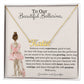 Personalized Name Necklace - Gift for Dancer -From Grandma and Grandpa-[Heartfelt Family Gift]