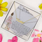 Personalized Name Necklace - Gift for Dancer -From Grandma and Grandpa-[Heartfelt Family Gift]