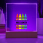 Personalized Teacher Desk Sign for Classroom- Optional LED Light-[Heartfelt Family Gift]