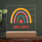 Personalized Teacher Nameplate Sign For Classroom Optional LED Light-[Heartfelt Family Gift]