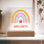 Personalized Teacher Nameplate Sign For Classroom Optional LED Light-[Heartfelt Family Gift]