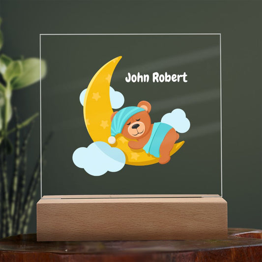Personalized Teddy Bear Night Light-[Heartfelt Family Gift]