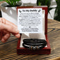 Daddy from Baby Love You Forever Men's Bracelet-[Heartfelt Family Gift]