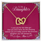 Precious Daughter - Interlocking Hearts Necklace-[Heartfelt Family Gift]