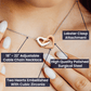 Precious Daughter - Interlocking Hearts Necklace-[Heartfelt Family Gift]
