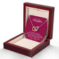 Precious Daughter - Interlocking Hearts Necklace-[Heartfelt Family Gift]