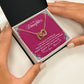 Precious Daughter - Interlocking Hearts Necklace-[Heartfelt Family Gift]