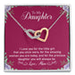 Precious Daughter - Interlocking Hearts Necklace-[Heartfelt Family Gift]