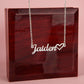 Preschool Graduation Gift - Personalized Name Necklace With Heart-[Heartfelt Family Gift]
