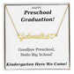 Preschool Graduation Gift Personalized Name Necklace With Heart-[Heartfelt Family Gift]