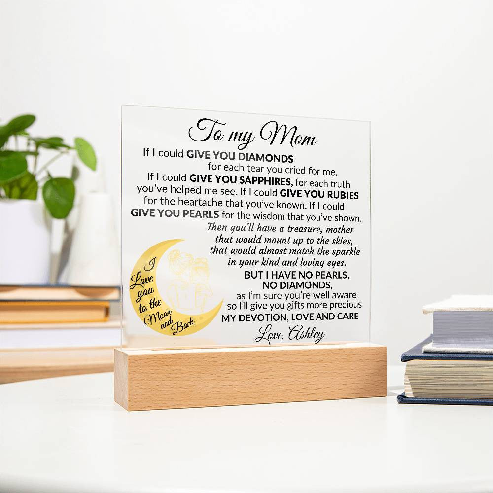 To My Mom Plaque Gift-[Heartfelt Family Gift]