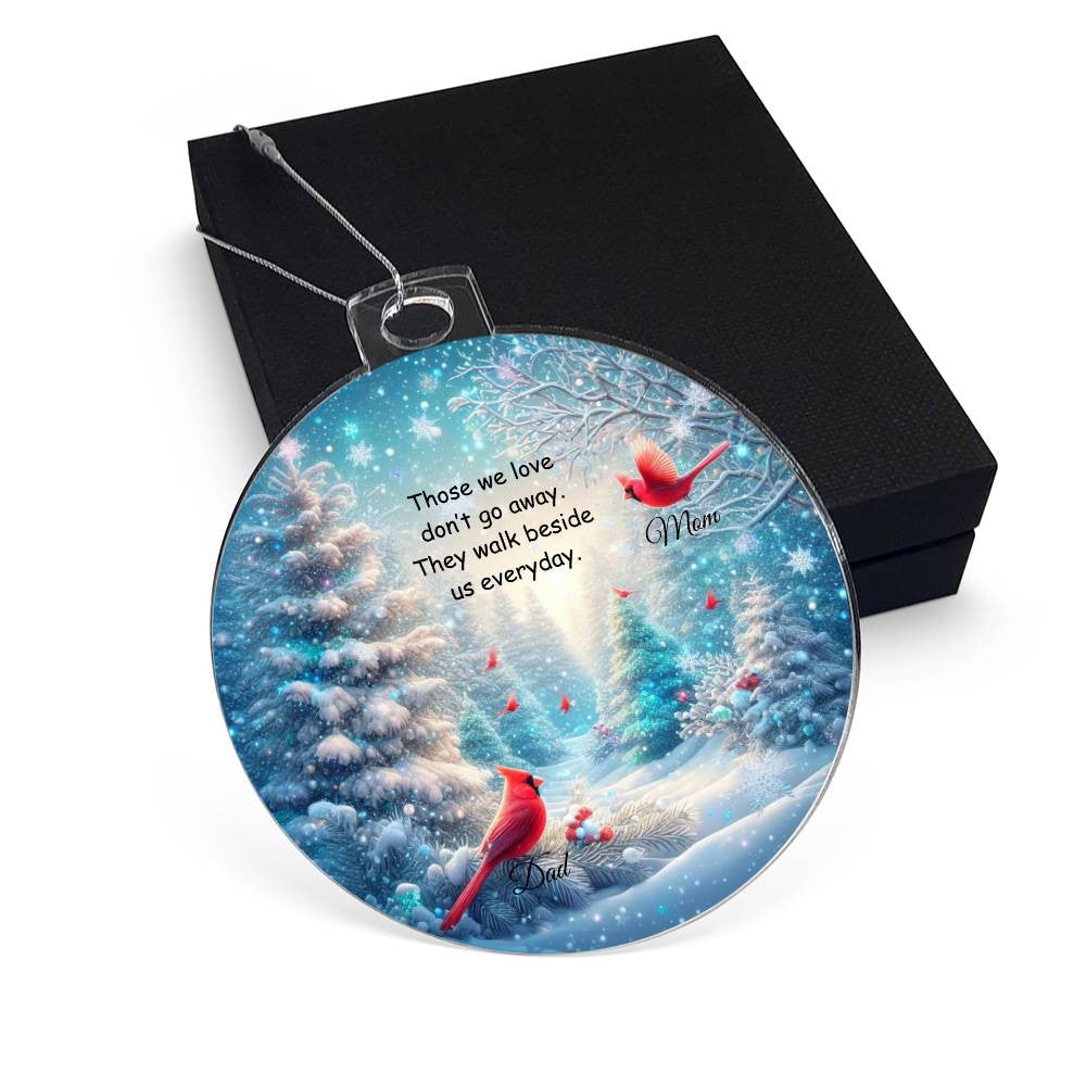 Classic Cardinal Memorial Ornament - In Loving Memory Remembrance Gift with Personalized Name - Thoughtful Christmas Decoration-[Heartfelt Family Gift]