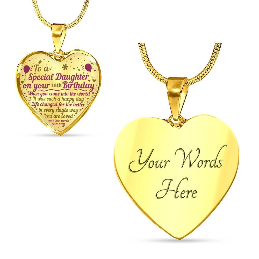 Engraved Personalized Birthday Heart Necklace  Bracelet - Customizable Gift-[Heartfelt Family Gift]