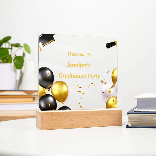 Graduation Party Personalized Acrylic Sign-[Heartfelt Family Gift]