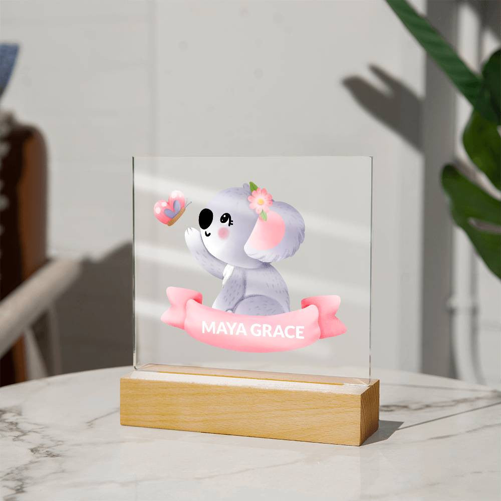 Koala Bear Acrylic Night Light-[Heartfelt Family Gift]