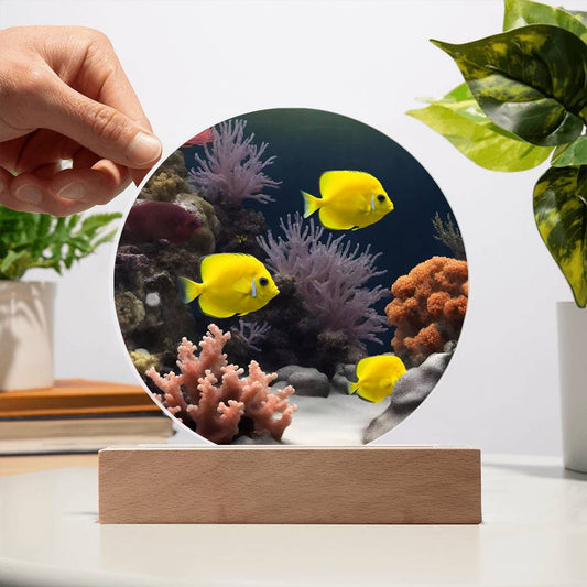 Fish Salt Water Aquarium Night Light-[Heartfelt Family Gift]
