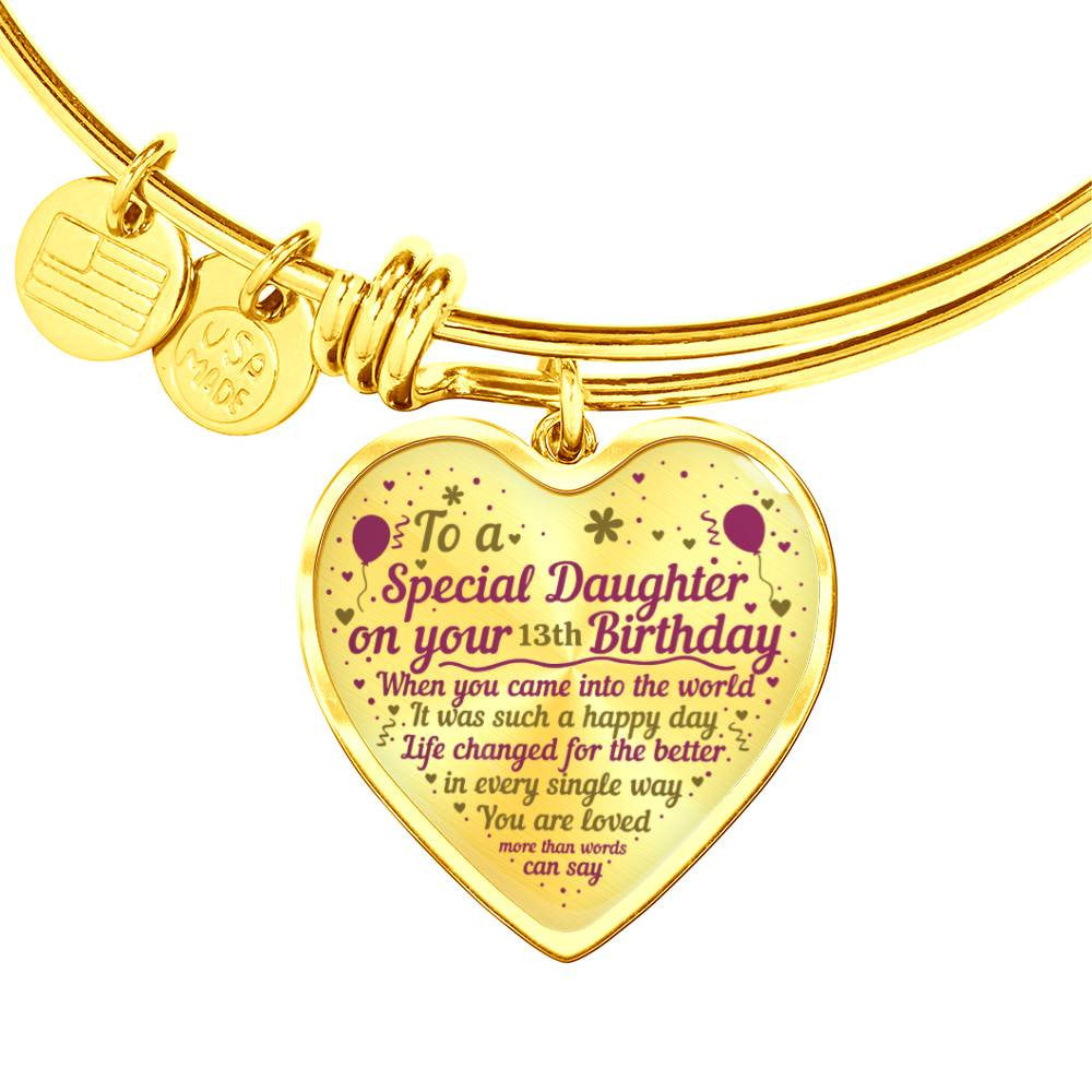 Engraved Personalized Birthday Heart Necklace  Bracelet - Customizable Gift-[Heartfelt Family Gift]