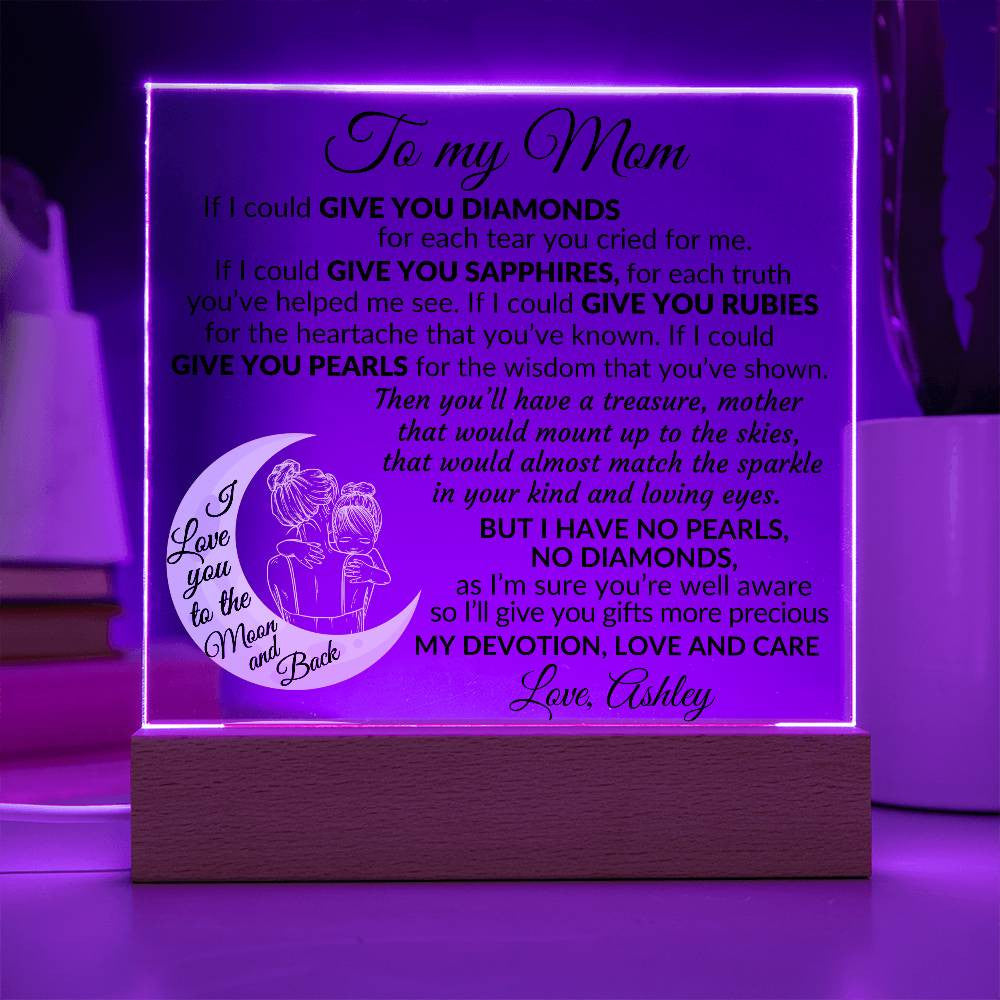 To My Mom Plaque Gift-[Heartfelt Family Gift]