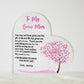 Bonus Mom Gift Acrylic Heart Plaque-[Heartfelt Family Gift]