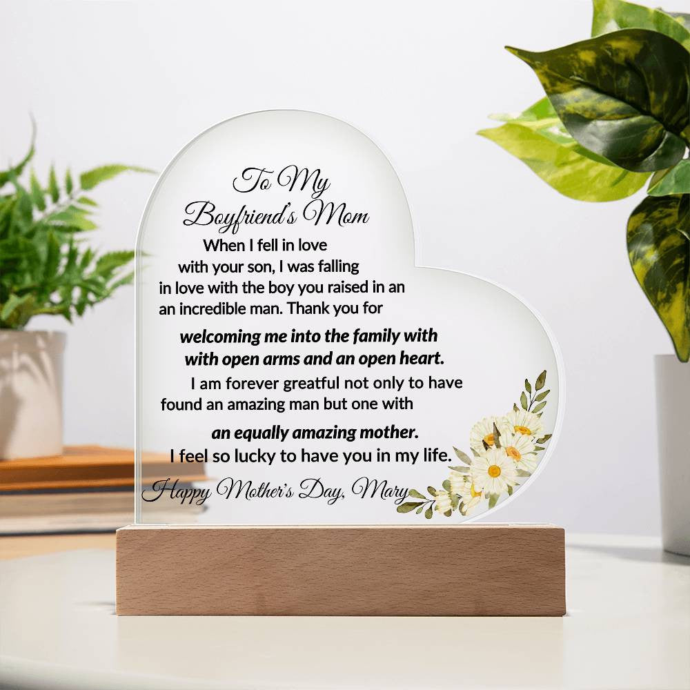 Acrylic Heart Plaque-[Heartfelt Family Gift]