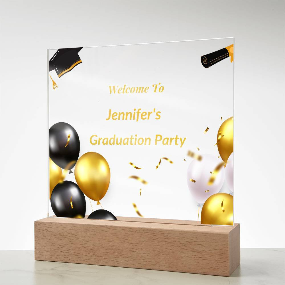 Graduation Party Personalized Acrylic Sign-[Heartfelt Family Gift]