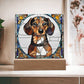 Dachshund Dog Acrylic Plaque with LED Lights-[Heartfelt Family Gift]