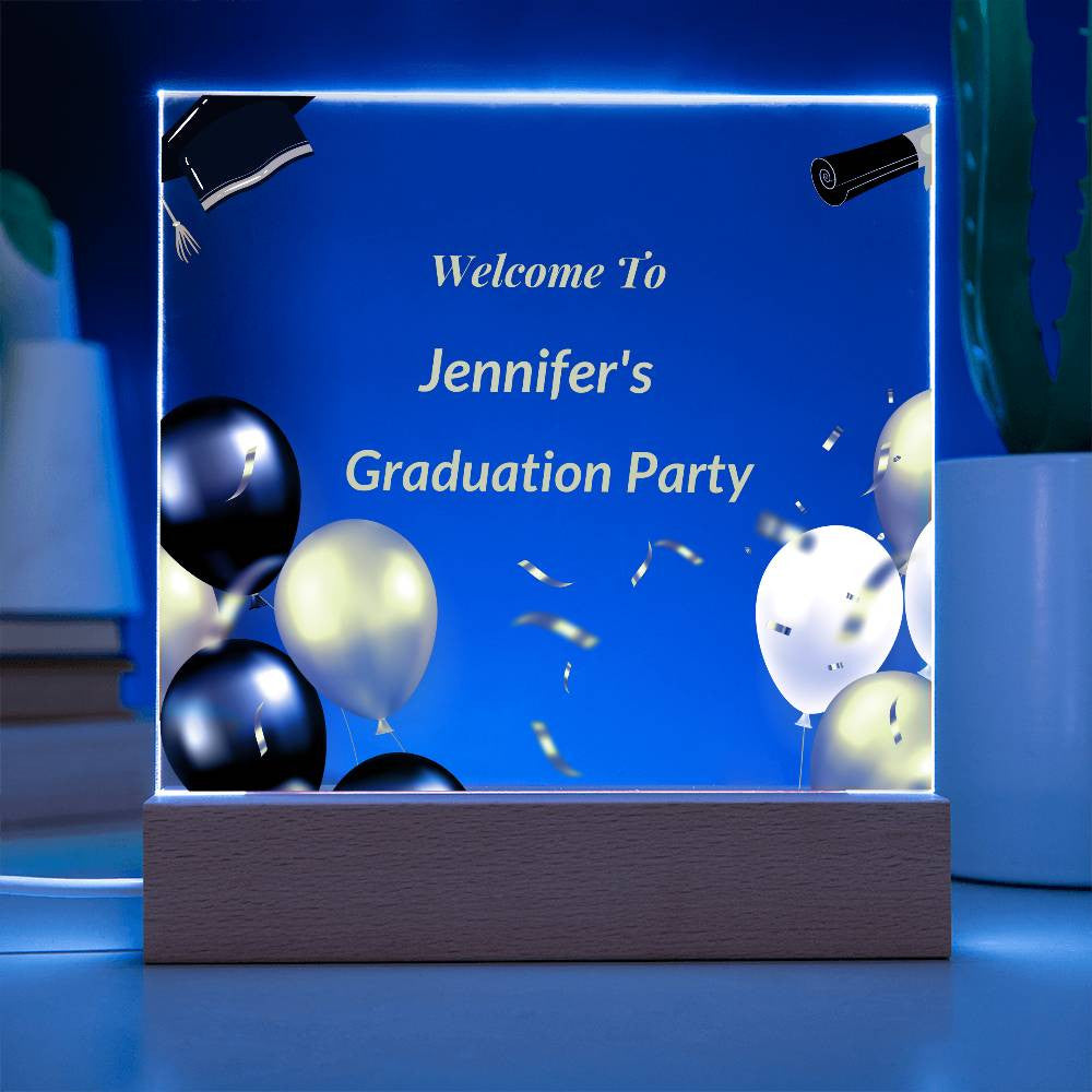 Graduation Party Personalized Acrylic Sign-[Heartfelt Family Gift]