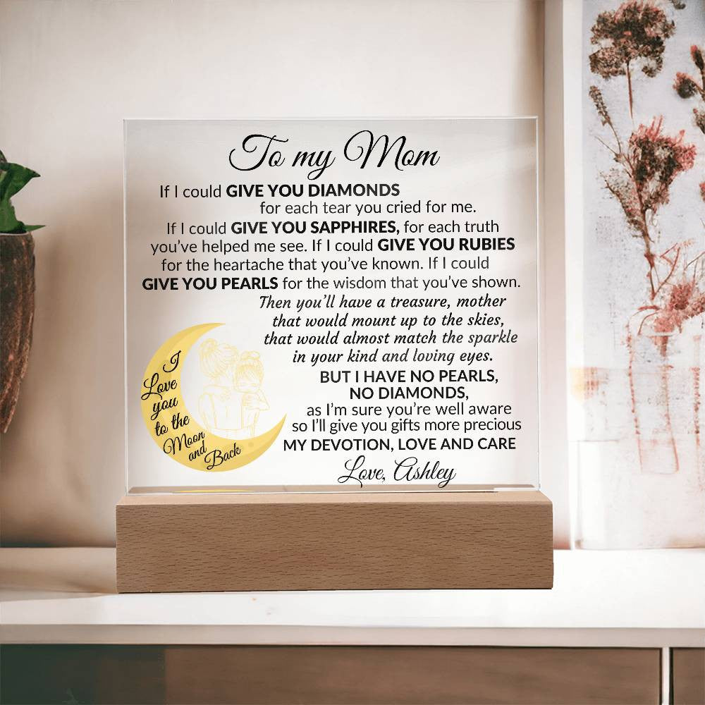 To My Mom Plaque Gift-[Heartfelt Family Gift]