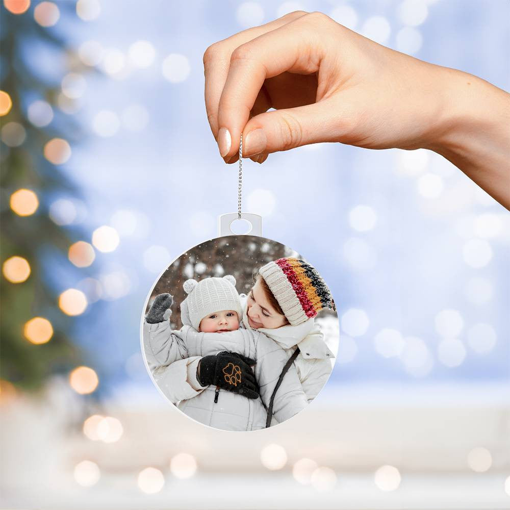 Family Photo Christmas Tree Acrylic Ornament-[Heartfelt Family Gift]