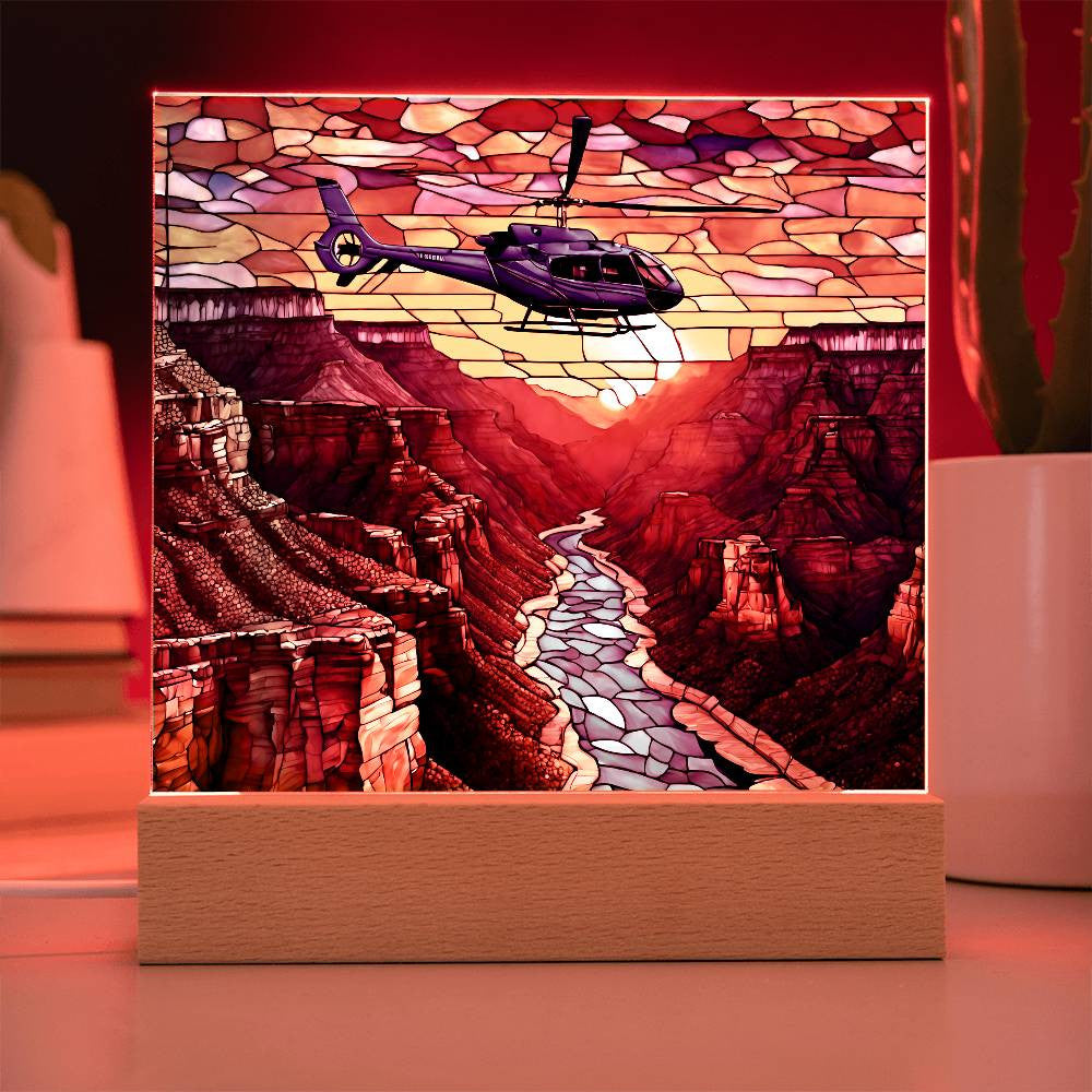 Grand Canyon Acrylic Square Plaque-[Heartfelt Family Gift]