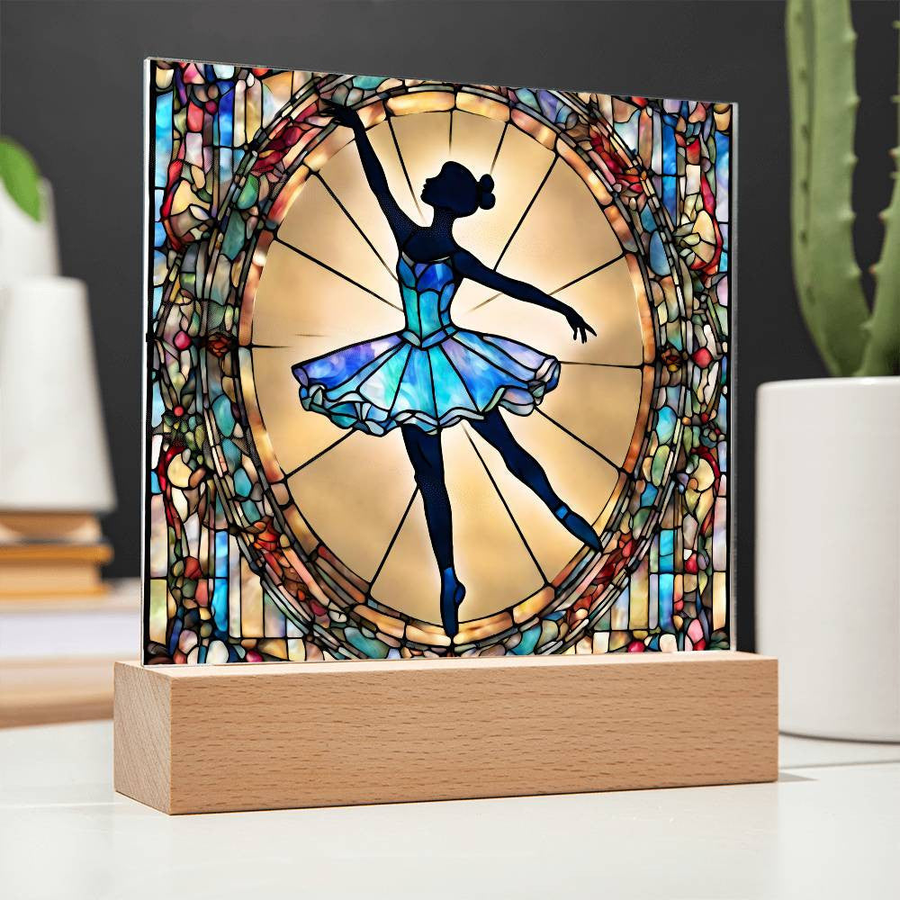 Personalized Ballerina Night Light  Custom LED Dance Room Decor for Girls-[Heartfelt Family Gift]