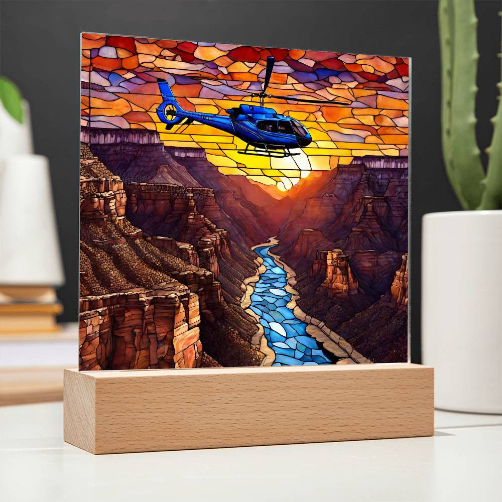 Grand Canyon Acrylic Square Plaque-[Heartfelt Family Gift]