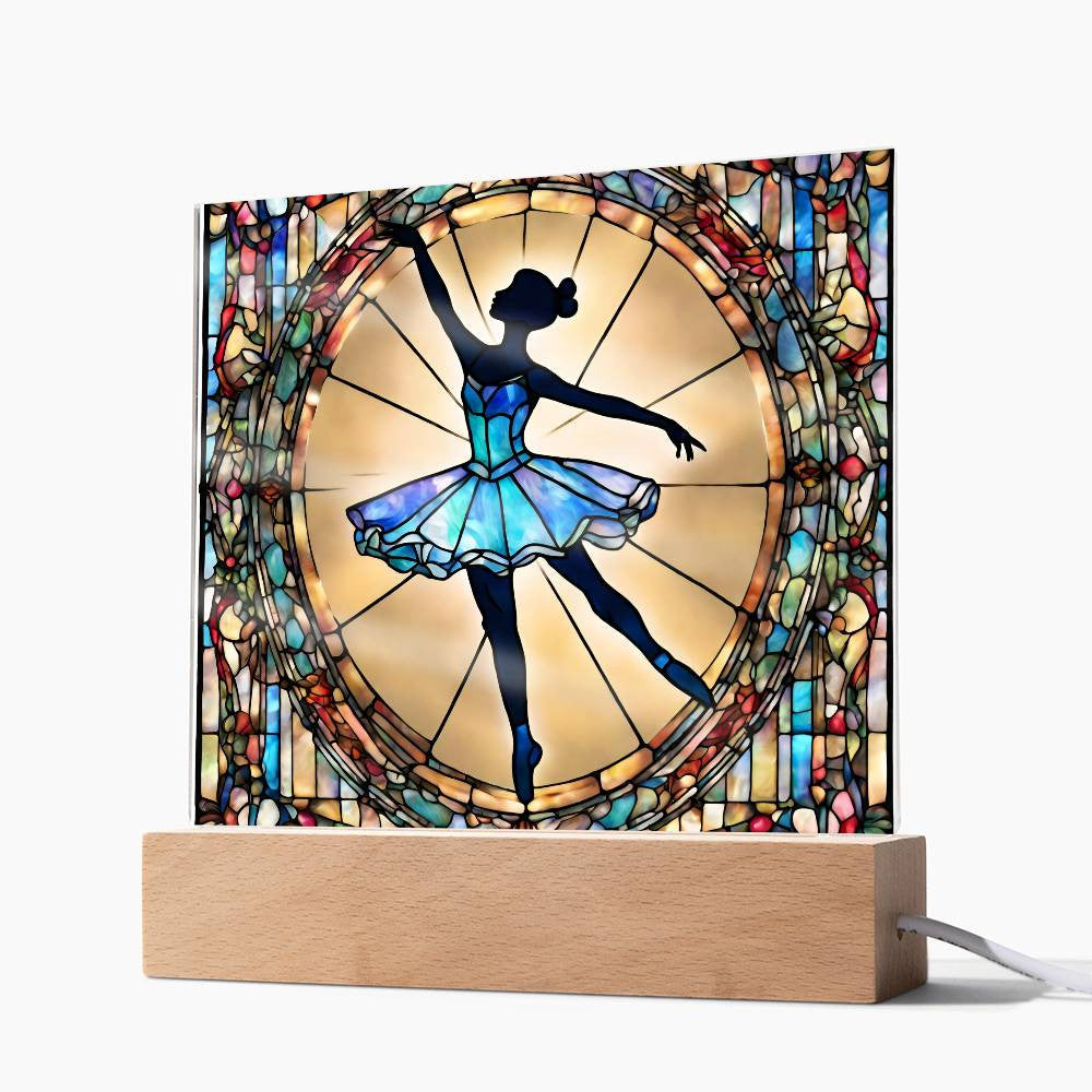 Personalized Ballerina Night Light  Custom LED Dance Room Decor for Girls-[Heartfelt Family Gift]
