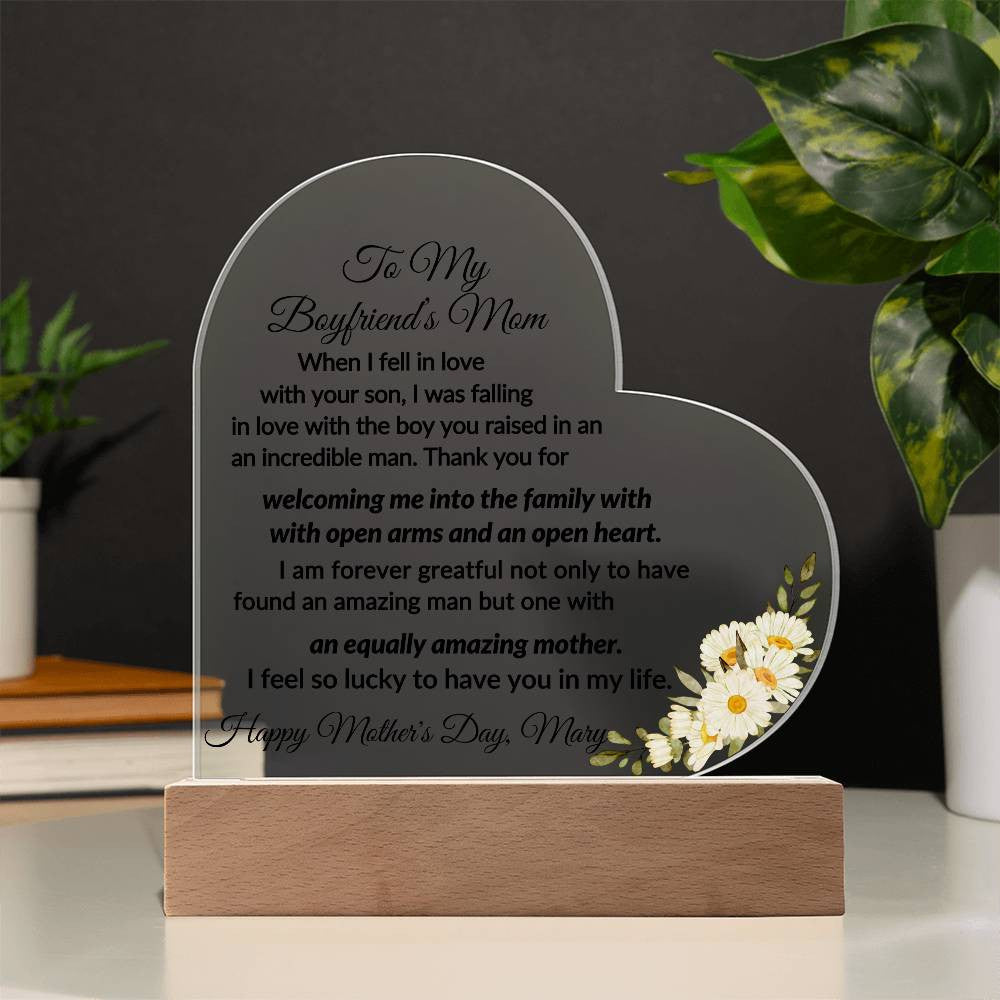Acrylic Heart Plaque-[Heartfelt Family Gift]