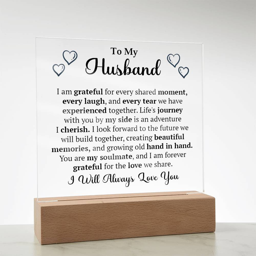 Husband Acrylic Plaque-[Heartfelt Family Gift]