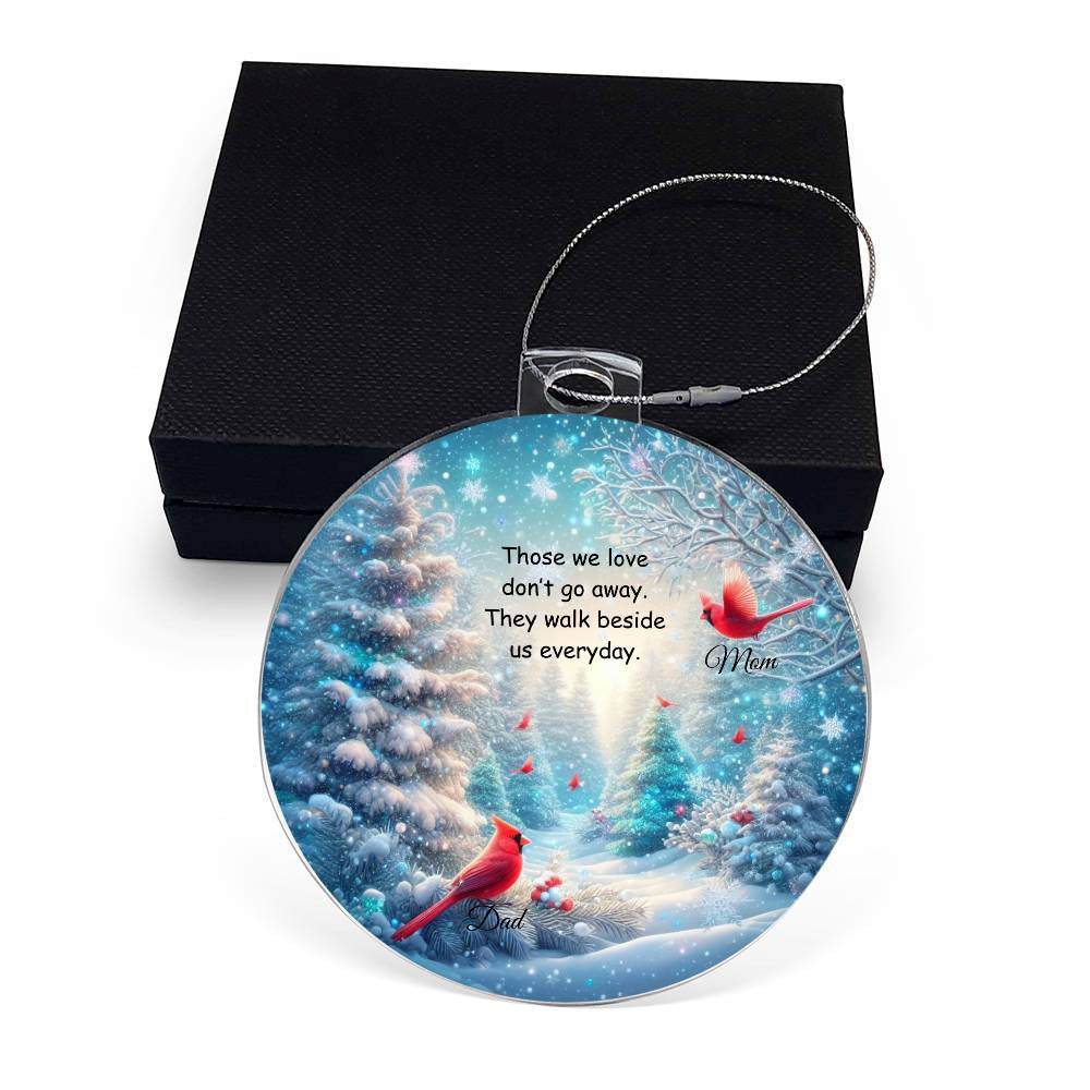 Classic Cardinal Memorial Ornament - In Loving Memory Remembrance Gift with Personalized Name - Thoughtful Christmas Decoration-[Heartfelt Family Gift]