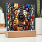 Acrylic Guitar Stained Glass Acrylic Plaque, Guitar Nightlight, Guitar Lover Gift, Guitar Player Gift, Guitar Picture Plaque-[Heartfelt Family Gift]