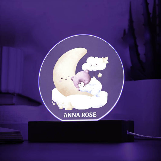 Star and Moon Nursery Night Light-[Heartfelt Family Gift]
