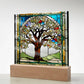 Tree of Life LED Stained Glass Plaque  Sobriety  Recovery Gift  Transplant Survivor  Home Decor Nightlight-[Heartfelt Family Gift]