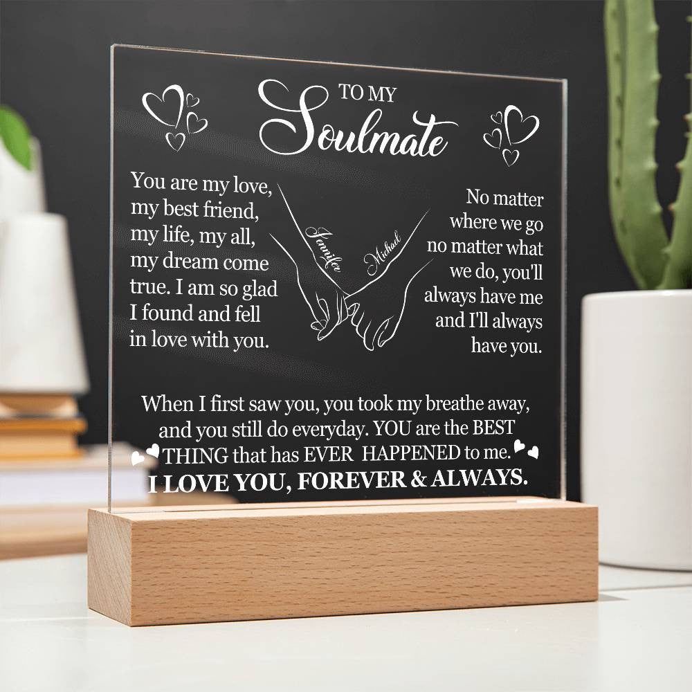 Acrylic Square Plaque-[Heartfelt Family Gift]