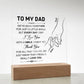 Personalized Father Son Acrylic Plaque-[Heartfelt Family Gift]