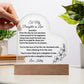 Daughter in Law Acrylic Heart Plaque-[Heartfelt Family Gift]