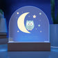 Personalized Owl Night Light for Kids Rooms - Custom Name Nursery Decor  Gift for Children-[Heartfelt Family Gift]