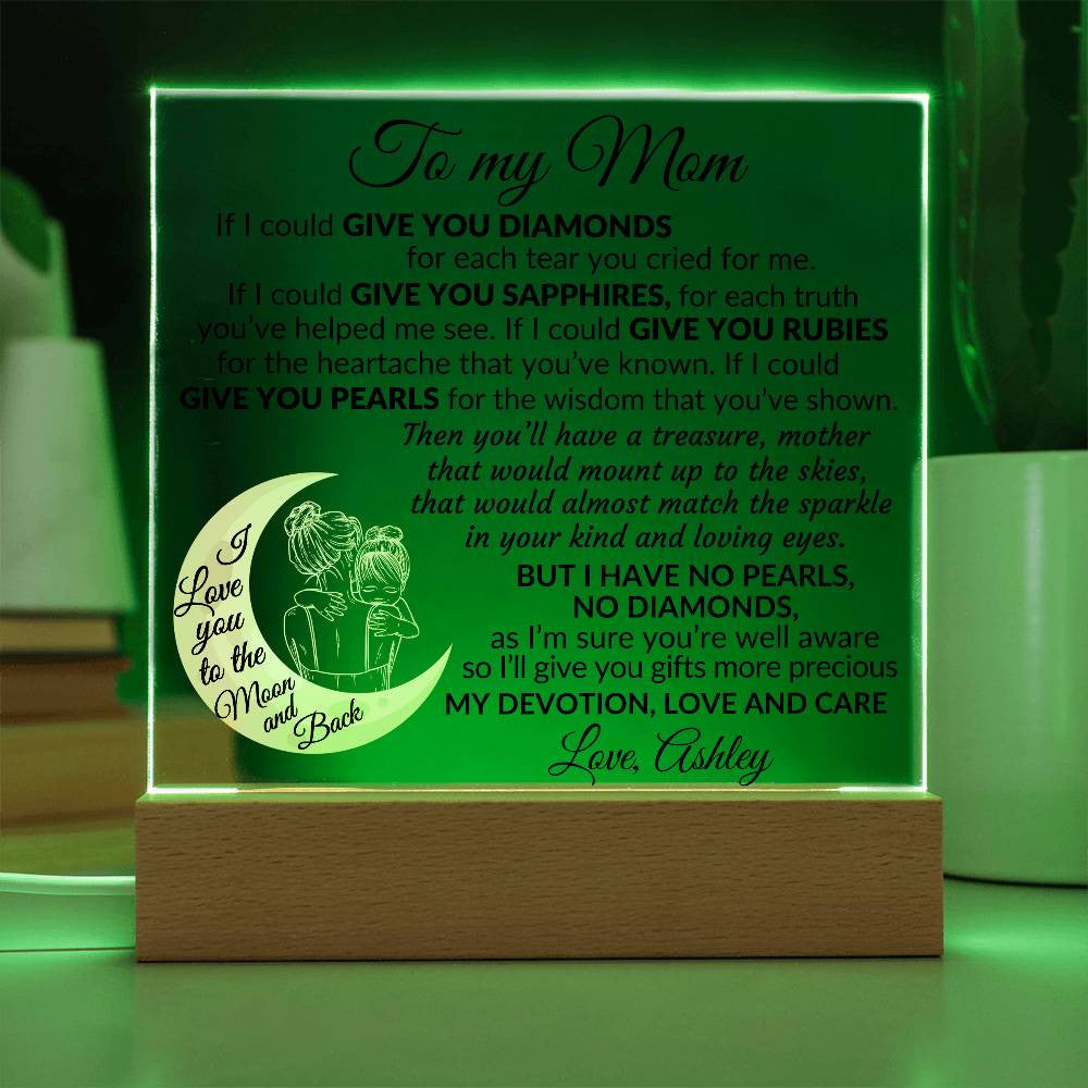 To My Mom Plaque Gift-[Heartfelt Family Gift]