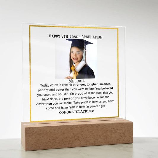 Personalized Photo Plaque - Elementary Middle School Graduation Gift-[Heartfelt Family Gift]